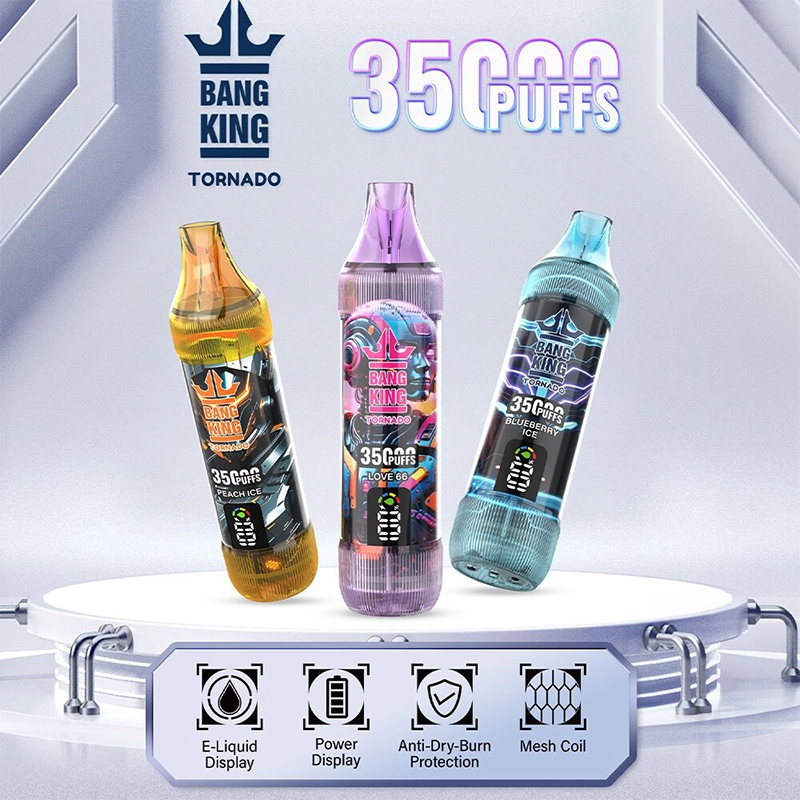 Bang King 35000口 一次性電子煙 智慧螢幕 23ml煙油 12種口味
