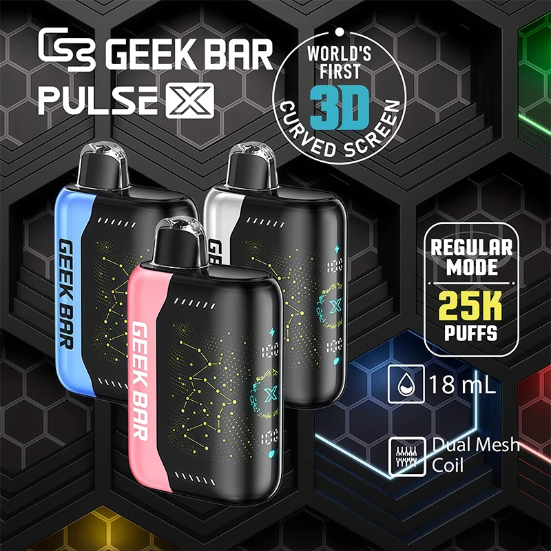 Geek Bar Pulse X 25000 一次性電子煙 3D曲面螢幕